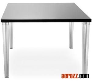 Italy Modern Designer Acrylic Dining Furniture Top Top Table