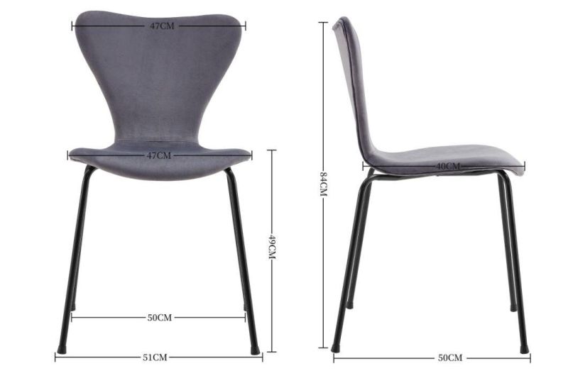 Nordic Modern Fashion Simple Plastic PP ABS Metal Leg Barstool Kitchen High Stool Plastic Chair