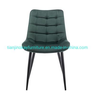 Fashionable PU Leather Chrome Dining Chairs with Chromed Legs