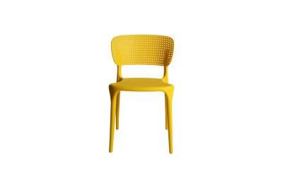 Nordic Design Modern Furniture Sedia Stackable Cafe PP Plastic Chair for Restaurant Dining