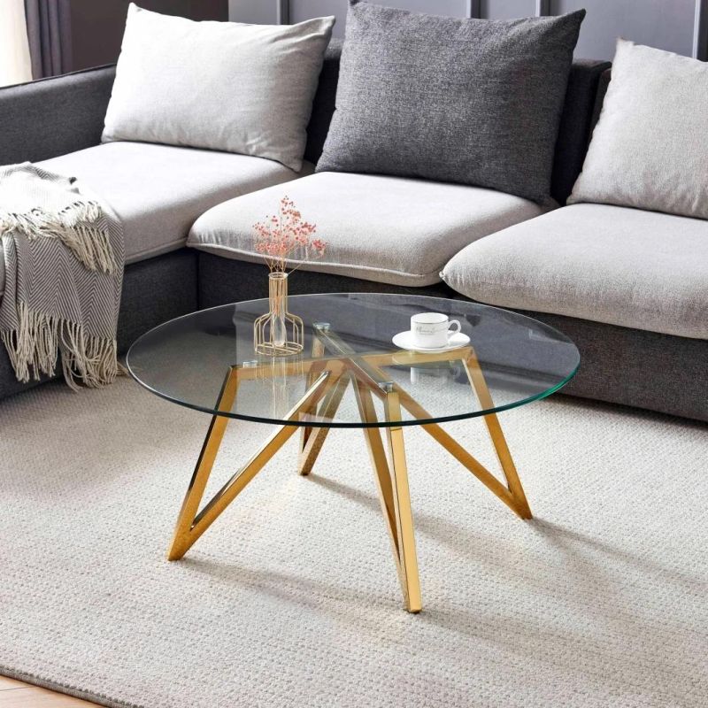 2022 Hot Sale Home Furniture Round Ceramic Dining Room Table with Round Top Metal Legs