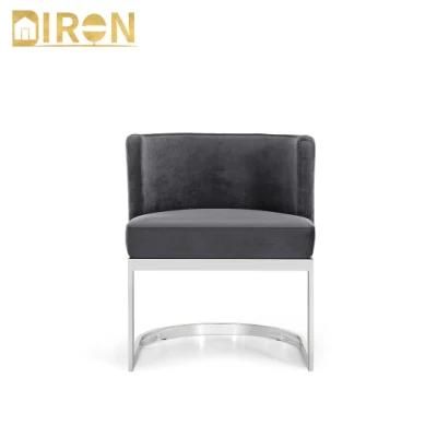 Cheap Wholesale Stainless Steel Small Round Back Wedding Banquet Hotel Party Dining Chair