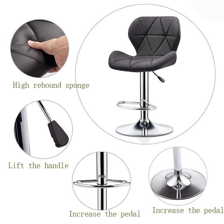 Classic Modern Simple Rotary Lift Pulley Office Red Swivel Chair Bar Chairs Restaurant Chairs