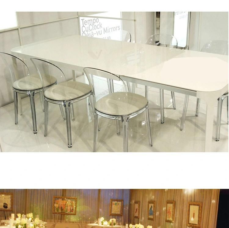 Customized Color Outdoor Indoor Plastic PC Resin Dining Chair