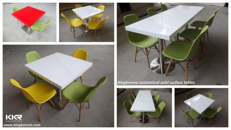 Marble Color Cafe Furniture Artificial Stone Coffee Tables and Chairs for Restaurant