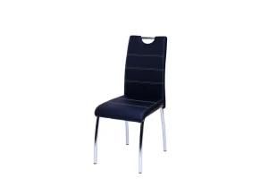 Modern Leather Black Upholstered Chair Dining Chair