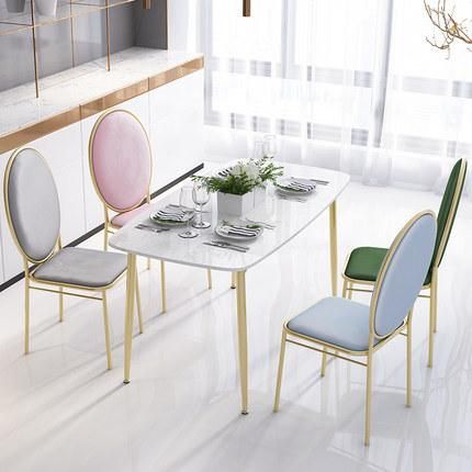 Low Price Modern Style Simple Hiagh Back Colorful Dining Chair