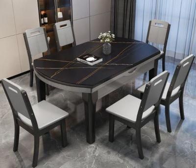 Foldable Rock Board Dining Table