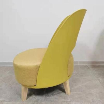 Factory Wholesale Quality Assurance Modern Velvet Upholstered Sofa Arm Stool Chair for Living Room