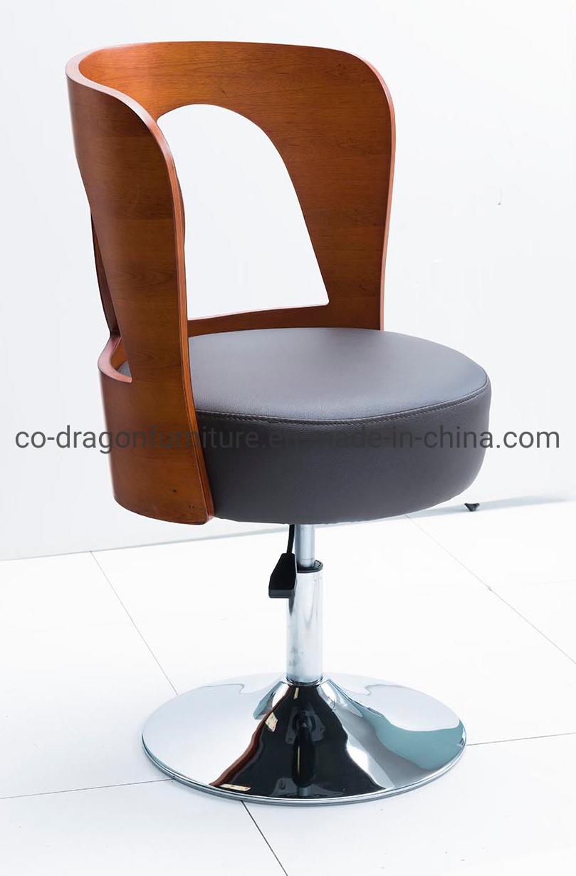 Modern High Quality Swivel Adjustable Lift Wooden Leisure Bar Chair