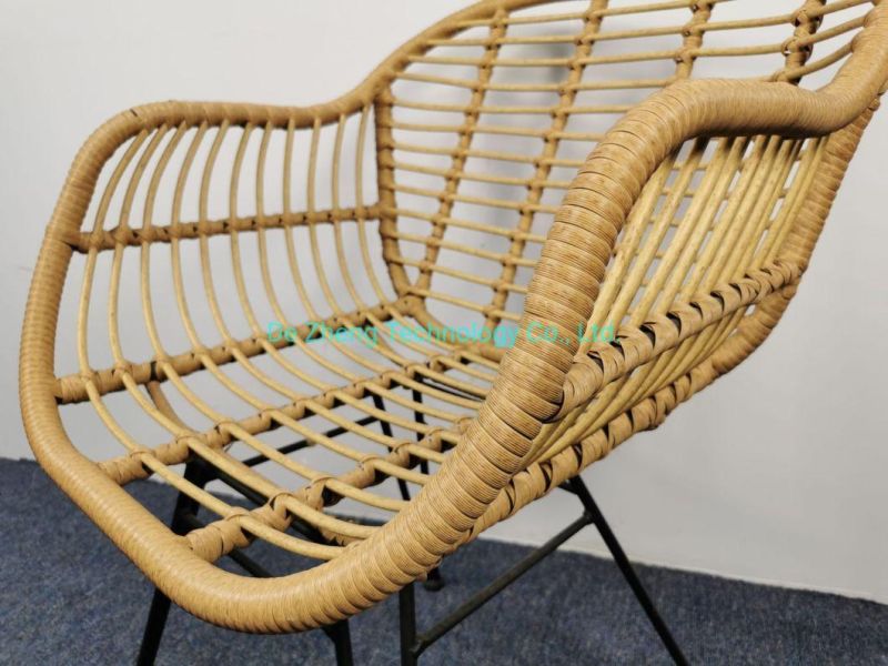 China Latest Leisure Waterproof Bistro Terrace Forest Round Rattan Outdoor Furniture Chair