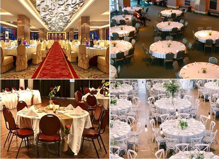 Resin Plastic Modern Tiffany Garden Used Wedding Banquet Folding Table