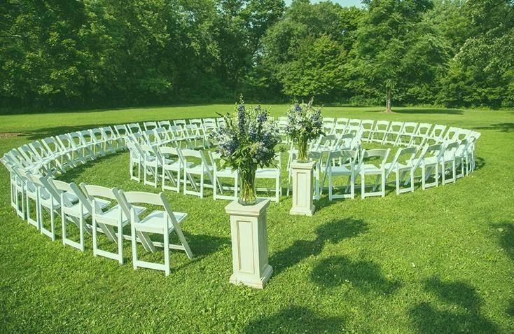 Pure White Solid Wood/ Resin Folding Chair for Outdoor Wedding