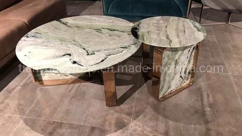 Dining Room Furniture Round Marble Top Dining Table Set