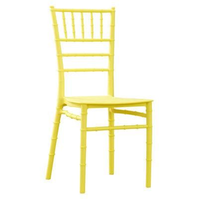 Fashion Nordic Outdoor Wedding Hotel Party Banquet Chair Light Plastic Stool Bamboo Chair Leisure Portable Strong Dining Chairs