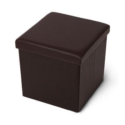 Living Room Modern Design Multifunctional Folding PVC Folding Storage Ottoman