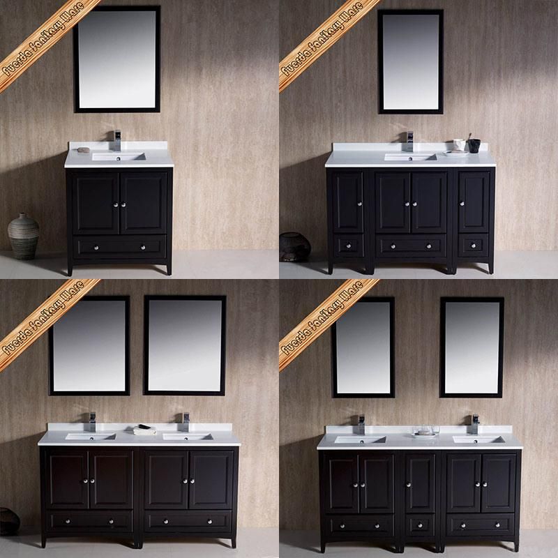 Fed-1072 60 Inch Hot Sales Double Sinks Modern Bathroom Furniture