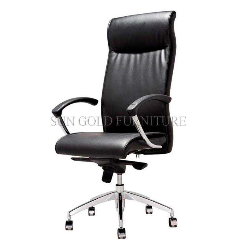 Genuine Leather Aluminium Office Executive Manager Chair (SZ-OCE164)