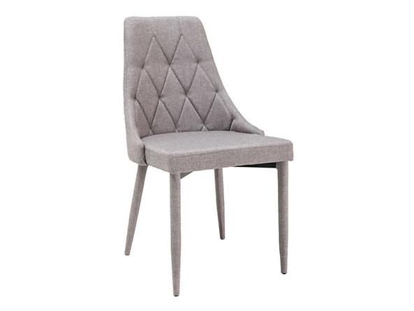 Modern Fabric PU Leather Chairs Dining Chairs with Metal Legs