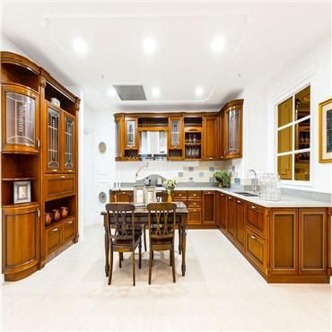 Solid Wood Kitchen Cabinet Pretty Oak Wood Veneer White Kitchen Cabinet