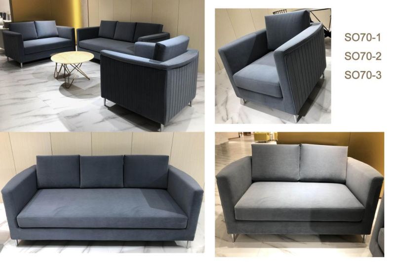 Modern Metal Sofa with Armrest Living Room Furniture for Hotel and Home