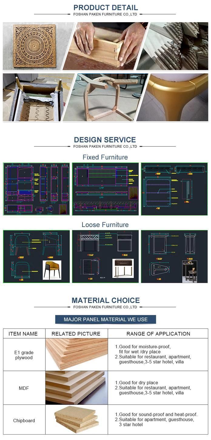 Hotel Furniture Guest Room Sets with Standard Room Equipment