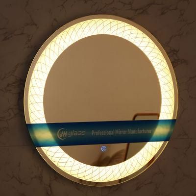 Manufacture Customized Magnified Jh Glass China Bath Smart LED Lamps Bathroom Mirror