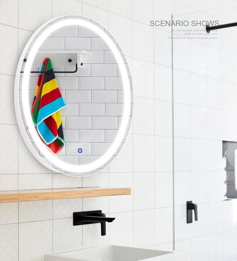 Wall Mounted Bathroom Mirror with LED Lights