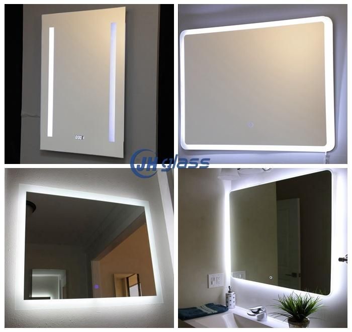 Wall Decoration Frameless Bathroom Vanity Top Bath LED Lighted Mirror