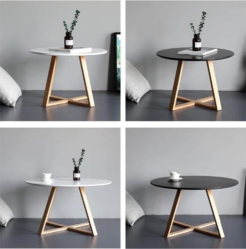 Coffee Table Design White End Corner Center Small Tray Nordic Living Room Furniture Side Round Wooden Sets Modern Coffee Tables