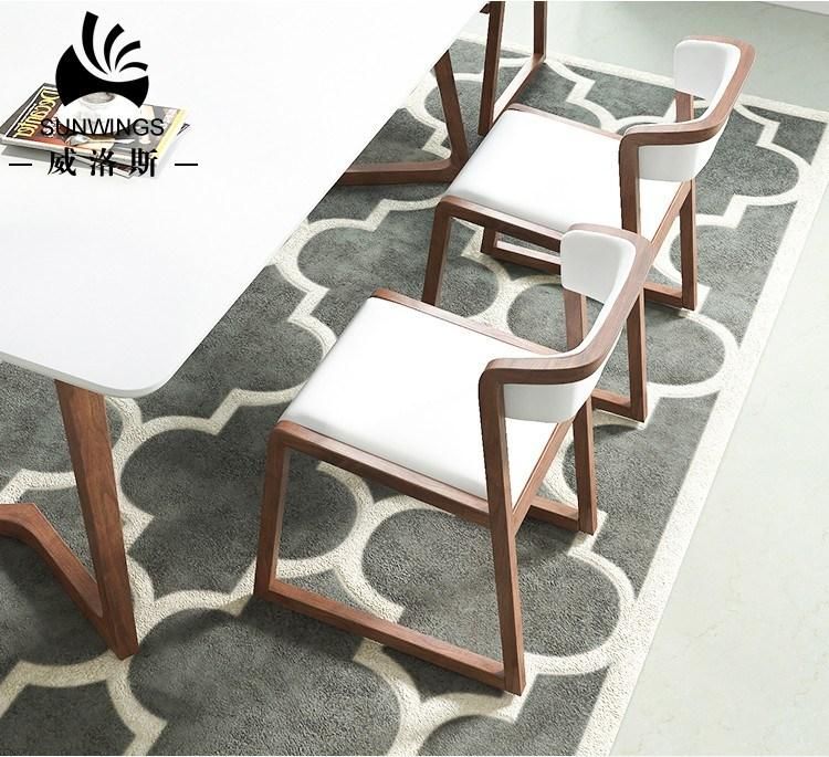 Modern Wood Dining Chair in Simple Style