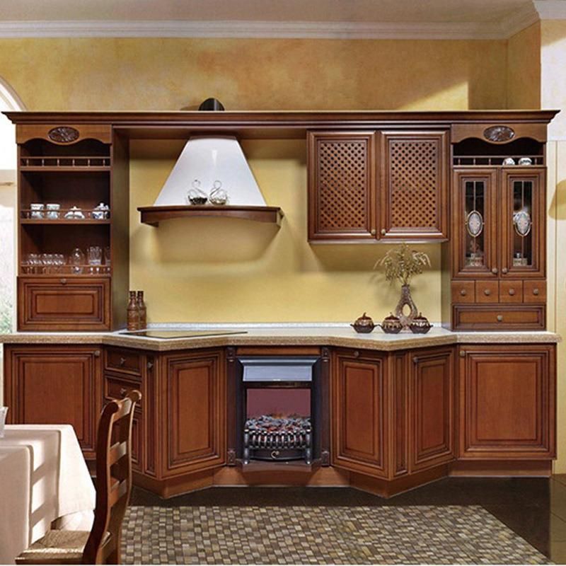 Customize Modern Furniture PVC Finish Luxury Modular Island Design Shaker Door Cupboard Kitchen Cabinets