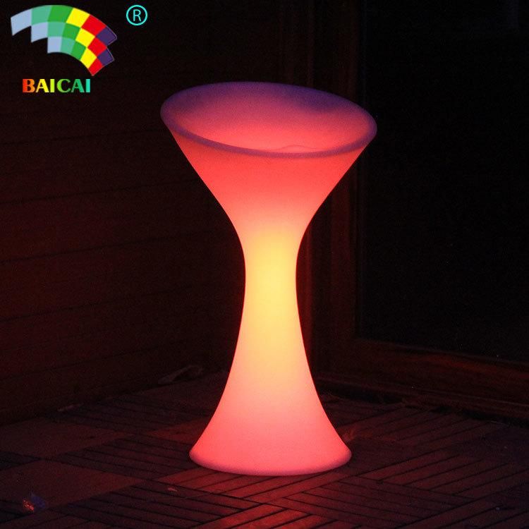 Colorful LED Bar Stool with Plastic