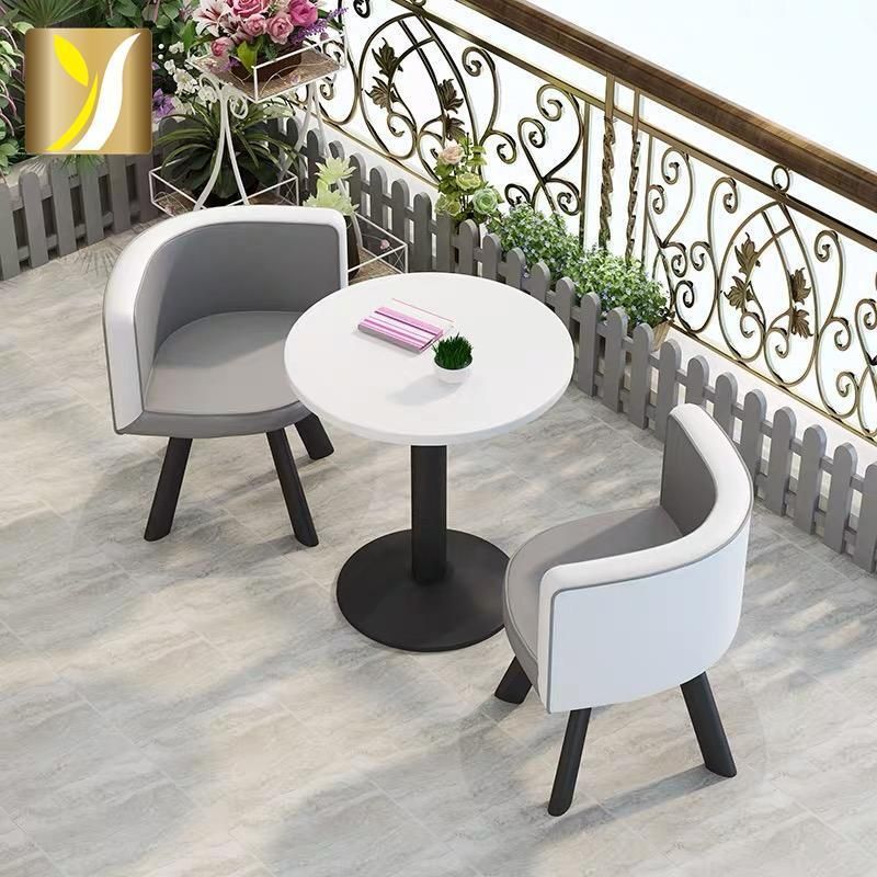 Modern Design Stainless Steel Frame Base Round Marble Tea Coffee Center Side Table