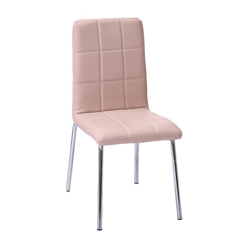 Wholesale Home Outdoor Living Room Furniture Sofa Chair PU Faux Leather Steel Banquet Wedding Dining Chair for Office