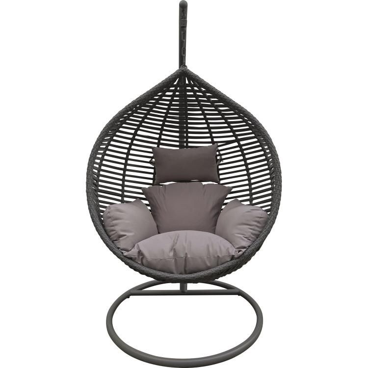 Swing Garden Chair Rattan Outdoor Modern Black Hanging Swing Chair Hanging Outdoor