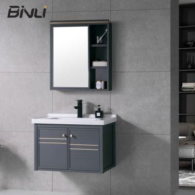 28 Inches Cheap Space Aluminium Bathroom Cabinet Furniture for Hotel Bathroom