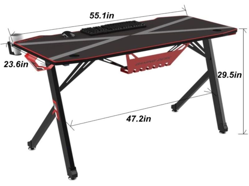 Modern Style Computer Steel Gaming Table Desks