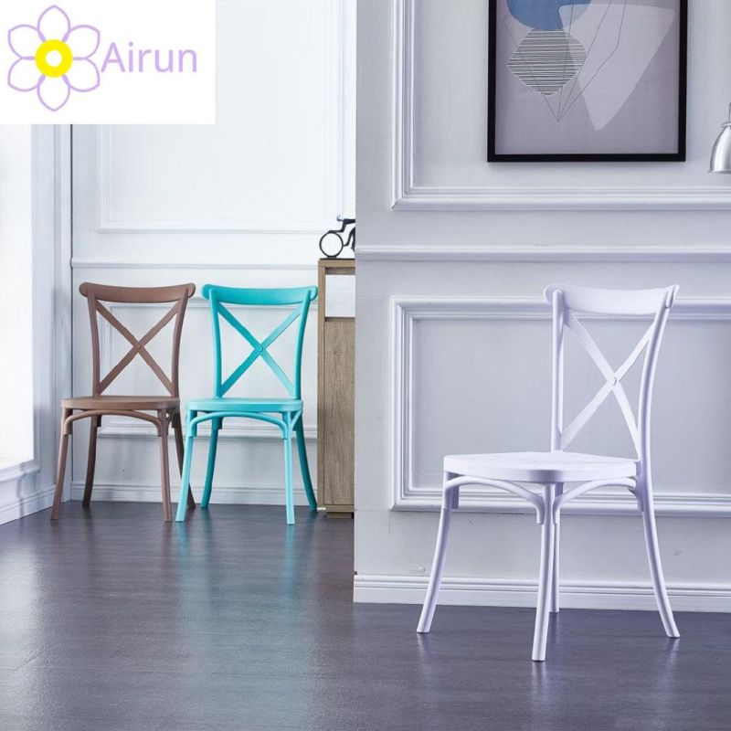 Hot Sale Dining Room Furniture Cheap Full Plastic Chairs Colorful Modern Design Stackable Dining Plastic Chair