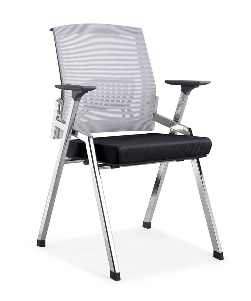 High Quality Mesh Back Padded Office Folding Meeting Chair Training-2025 (BIFMA)