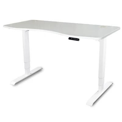 Ergonomics Electric Dual Motor Height Adjustable Standing Desk with Custom Desktop Anti Collision