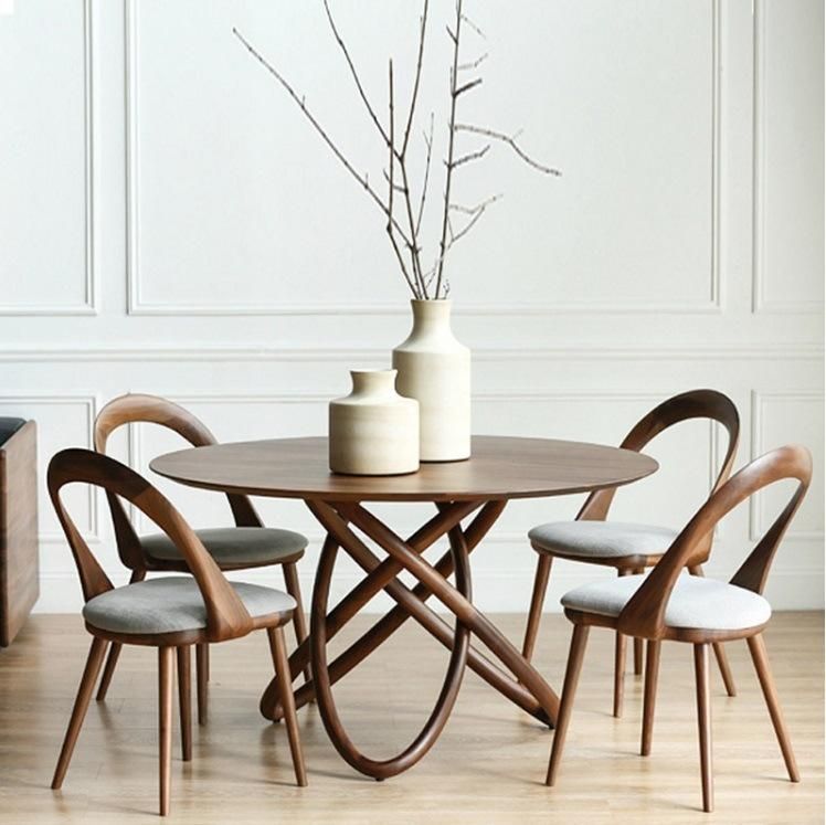 Modern Solid Wood Dining Chair Nordic Home Furniture Home Dining Set