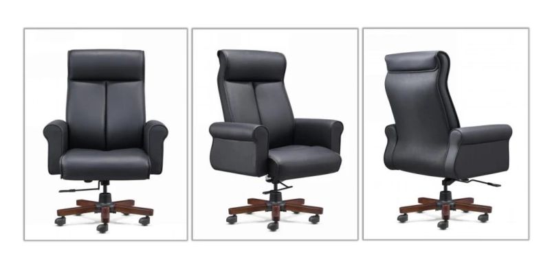 Modern Luxury Desk Furniture PU Leather Swivel Computer Executive Office Chair