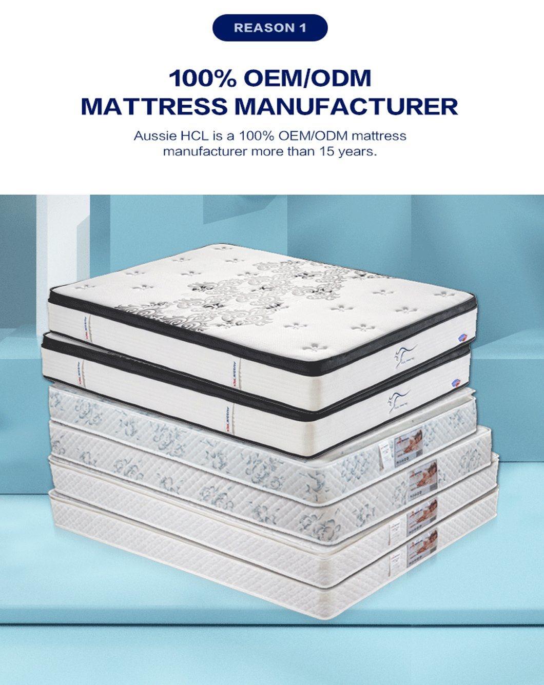 Aussie Leland Koala Twin Single King Full Size Mattresses Pressure Relief Gel Memory Foam Spring Mattress