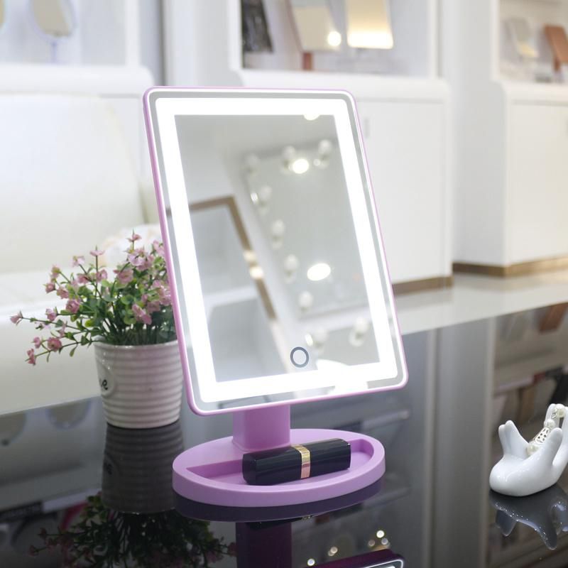 Home Products Cosmetic Personal Care Desktop Vanity Makeup LED Lighted Mirror