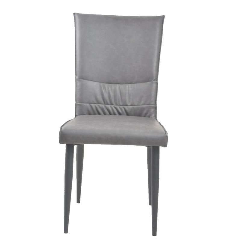 Restaurant Hotel Kitchen Chair High Back Velvet Fabric PU Dining Chairs