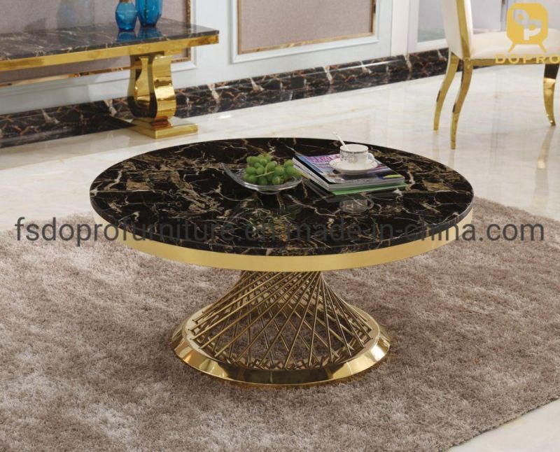 Bird Nest Cheap Price Marble Top Tables and PU Chairs Dining Room Furniture Dining Table Set-D20