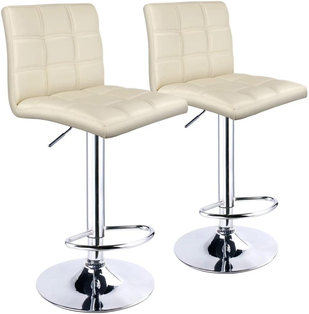 Chromed Legs Bar Chair