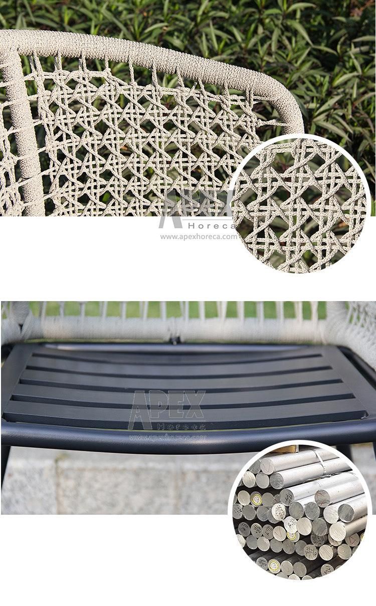 Modern Promotional Wholesale Hotel Customized Rope Patio Furniture