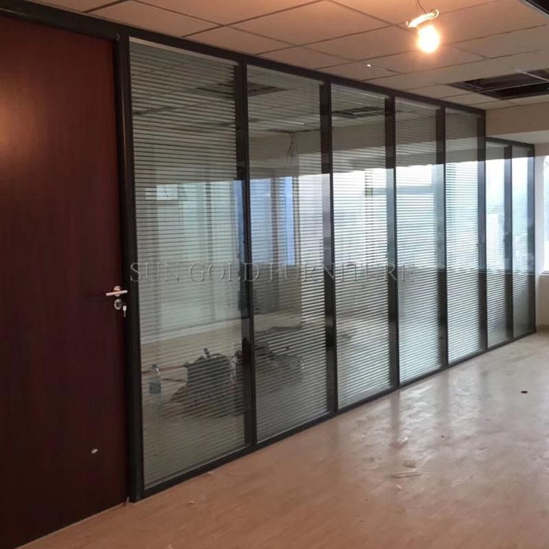 Modern Chinese Wholesale Office Cabin Used Glass Half Partition (SZ-WS561)